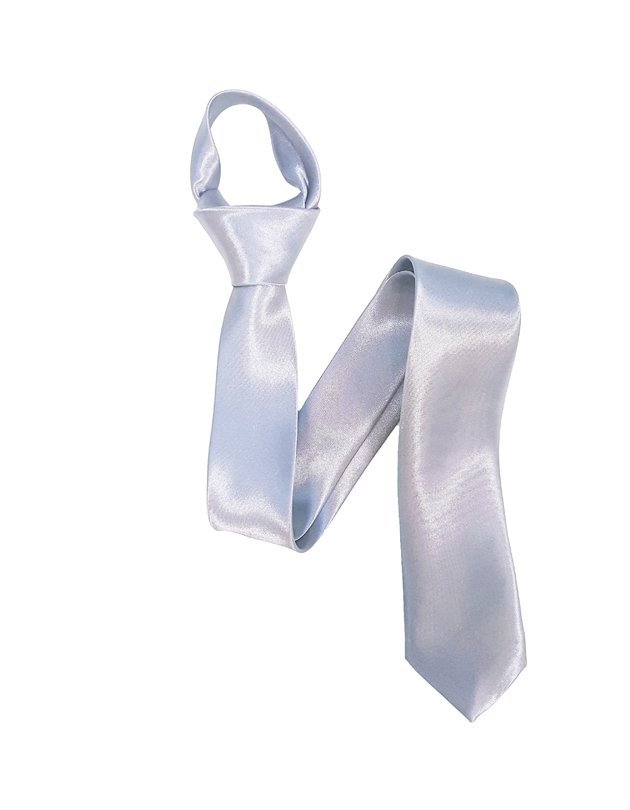 Skinny Tie in Silver